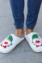 Load image into Gallery viewer, Christmas Elf Heart Print Fleece Slippers
