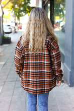 Load image into Gallery viewer, Put Together Rust Plaid &amp; Animal Print Button Down Jacket
