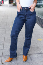 Load image into Gallery viewer, Judy Blue Dark Wash High Waisted Straight Fit Jeans
