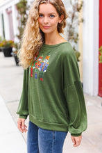 Load image into Gallery viewer, Be Merry Forest Green Nutcracker Sequin Hacci Top
