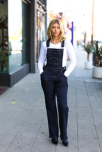 Load image into Gallery viewer, Judy Blue Dark Denim High Waist Wide Leg Overalls
