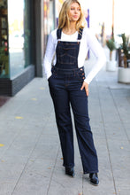 Load image into Gallery viewer, Judy Blue Dark Denim High Waist Wide Leg Overalls
