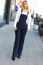 Load image into Gallery viewer, Judy Blue Dark Denim High Waist Wide Leg Overalls
