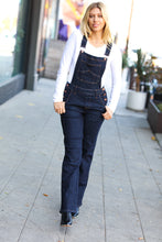 Load image into Gallery viewer, Judy Blue Dark Denim High Waist Wide Leg Overalls
