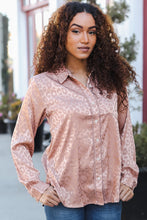 Load image into Gallery viewer, Diva Dreams Neude Animal Print Button Down Lace Shirt Top
