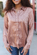 Load image into Gallery viewer, Diva Dreams Neude Animal Print Button Down Lace Shirt Top
