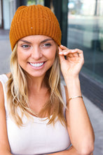 Load image into Gallery viewer, Camel Cable Knit Beanie
