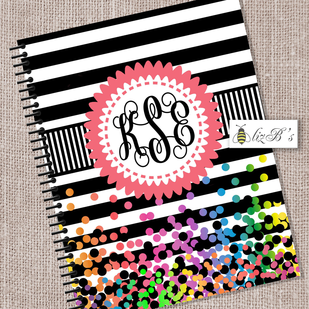 Rainbow Confetti Teacher Planner