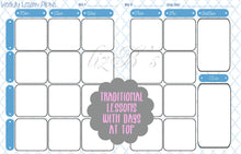 Load image into Gallery viewer, Black Stripes and Rose Gold Teacher Planner
