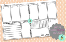 Load image into Gallery viewer, Elephant and Gray Stripes Planner  Daily Planner
