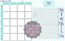 Load image into Gallery viewer, Blue and Teal Paisley Teacher Planner
