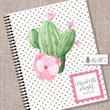 Load image into Gallery viewer, Cacti and Gold Teacher Planner
