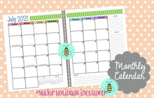 Load image into Gallery viewer, Cacti and Gold Teacher Planner
