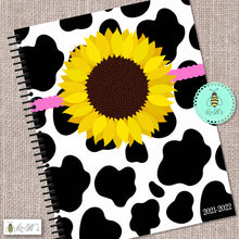 Load image into Gallery viewer, Cows &amp; Sunflower Daily Planner
