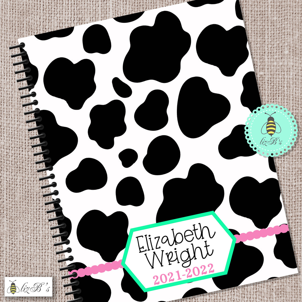 Cow Print Daily Planner