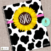 Load image into Gallery viewer, Cows &amp; Sunflower Daily Planner
